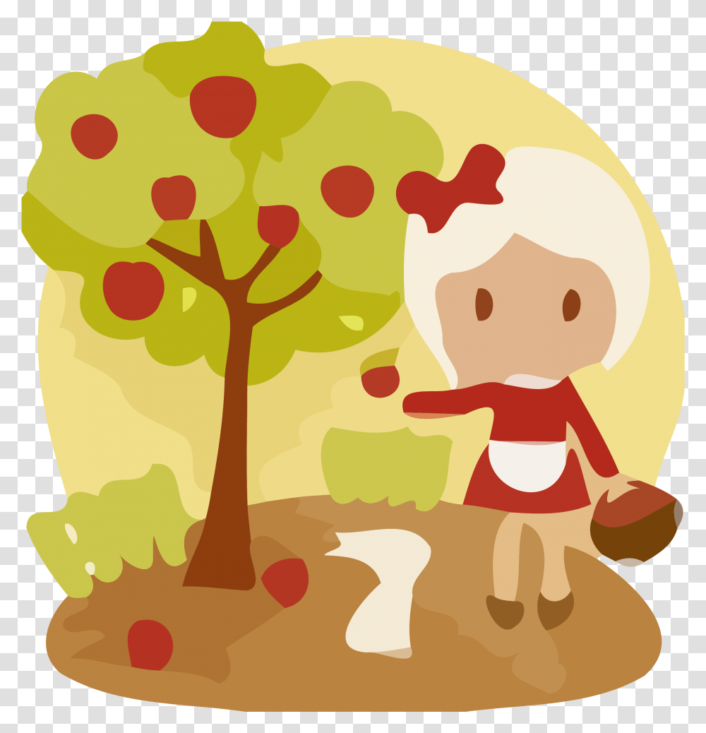 Apple Tree With White Bunny Clipart Y Arbol De Manzana, Toy, Astronomy, Outer Space, Universe Transparent Png