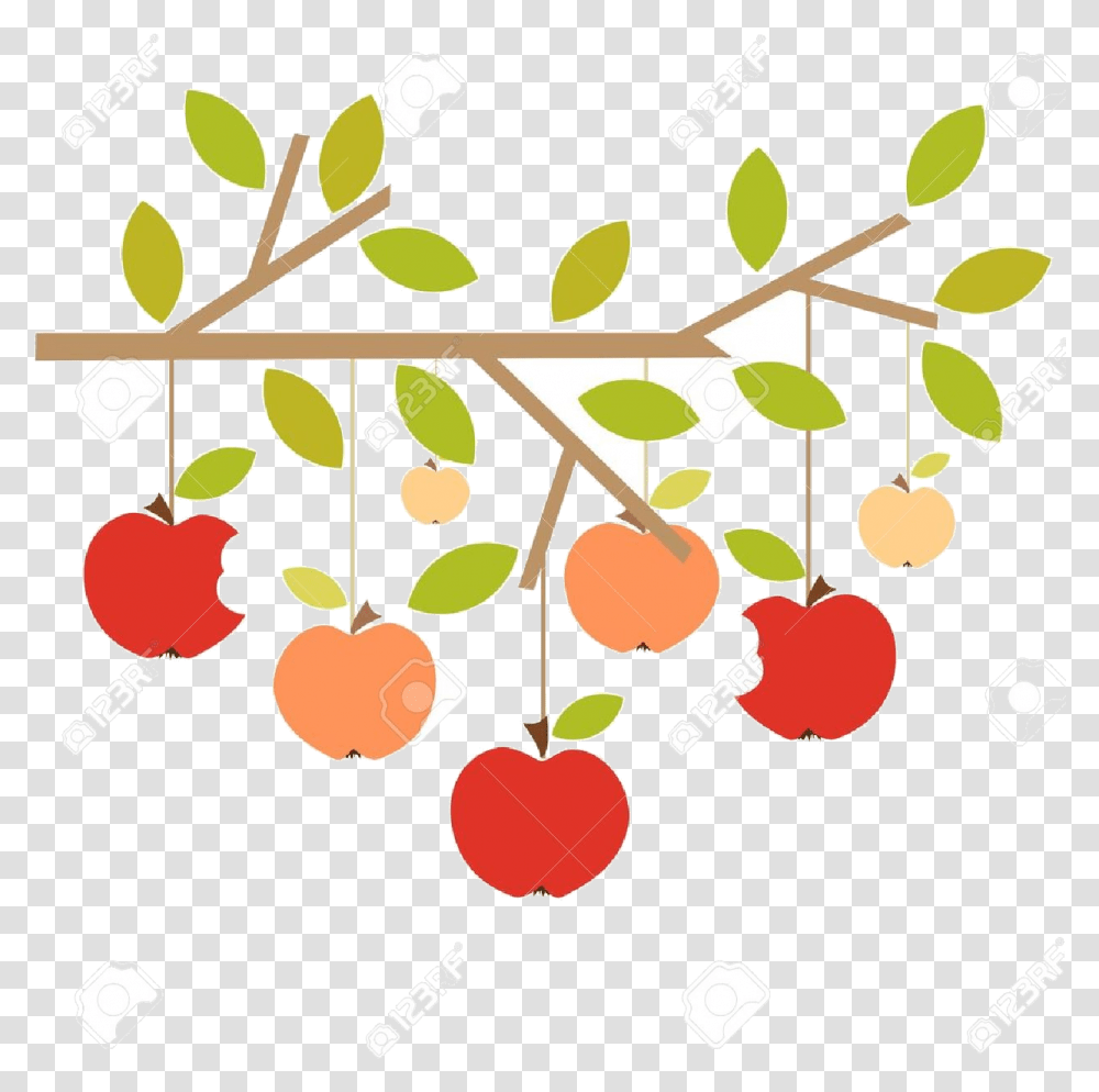 Apple Tree X Cherry Clipart Branch Free Collection Apple Tree Branch Clip Art, Plant, Fruit Transparent Png
