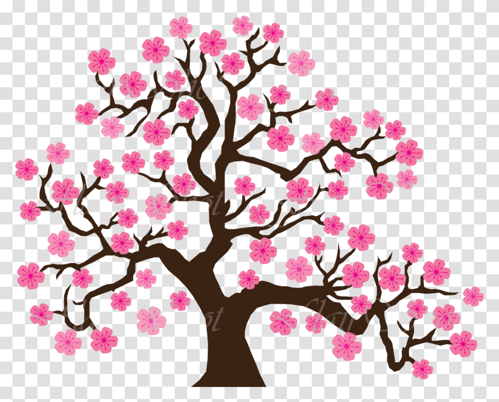 Apple Tree X Cherry Clipart Branch Many Interesting, Plant, Flower, Blossom, Rug Transparent Png