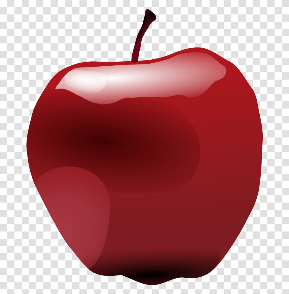 Apple Unbitten Apple With Worm, Plant, Fruit, Food, Balloon Transparent Png