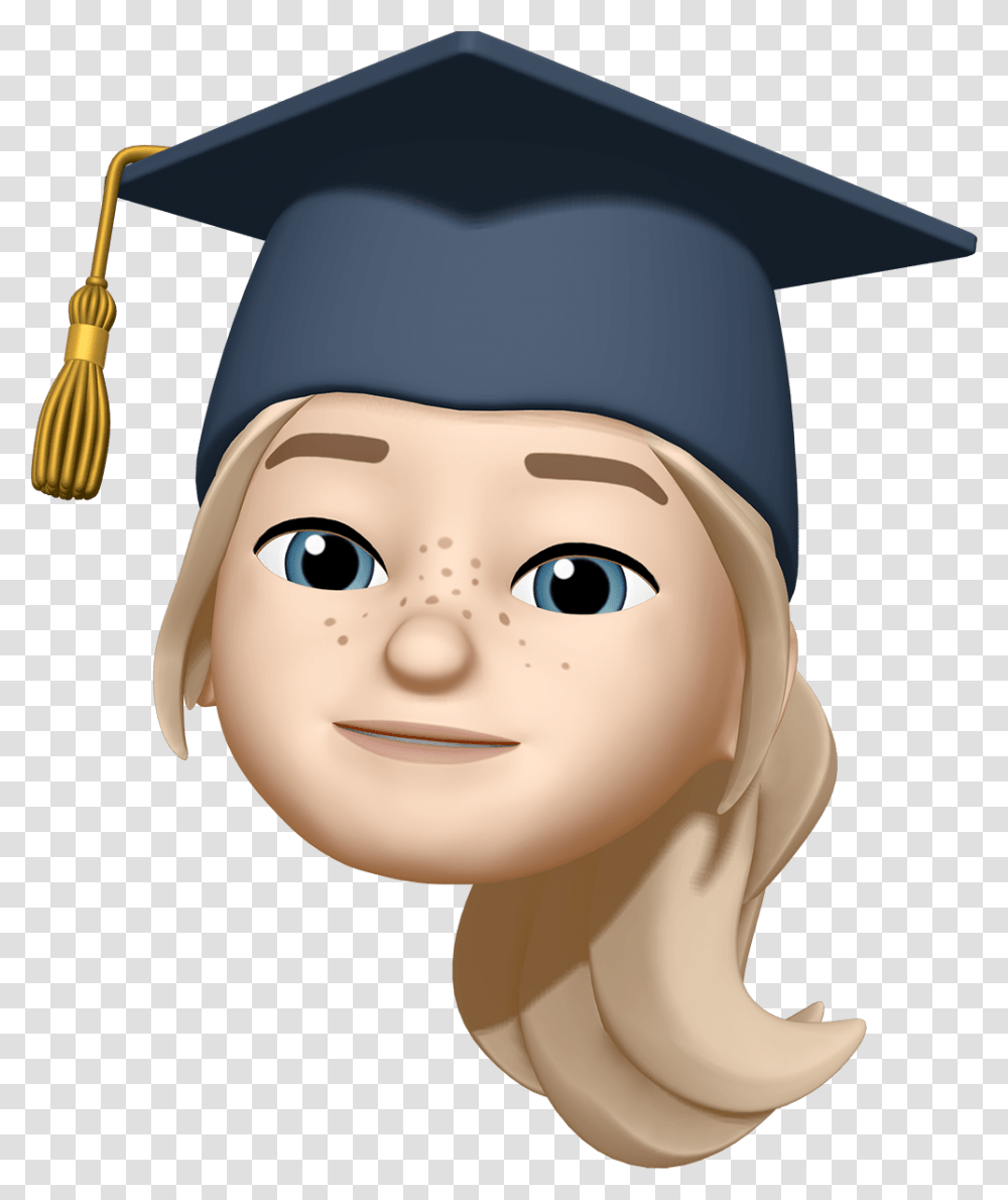 Apple Unveils New Emoji Face Mask Memoji Characters Hypebeast Face Emoji Iphone Girl, Person, Human, Graduation, Toy Transparent Png
