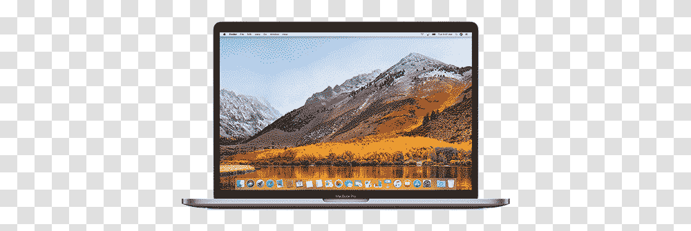 Apple Updates Macbook Pro With 8 Core Cpu But That Macbook Pro 2018 Blank Background, Mountain, Outdoors, Nature, Advertisement Transparent Png