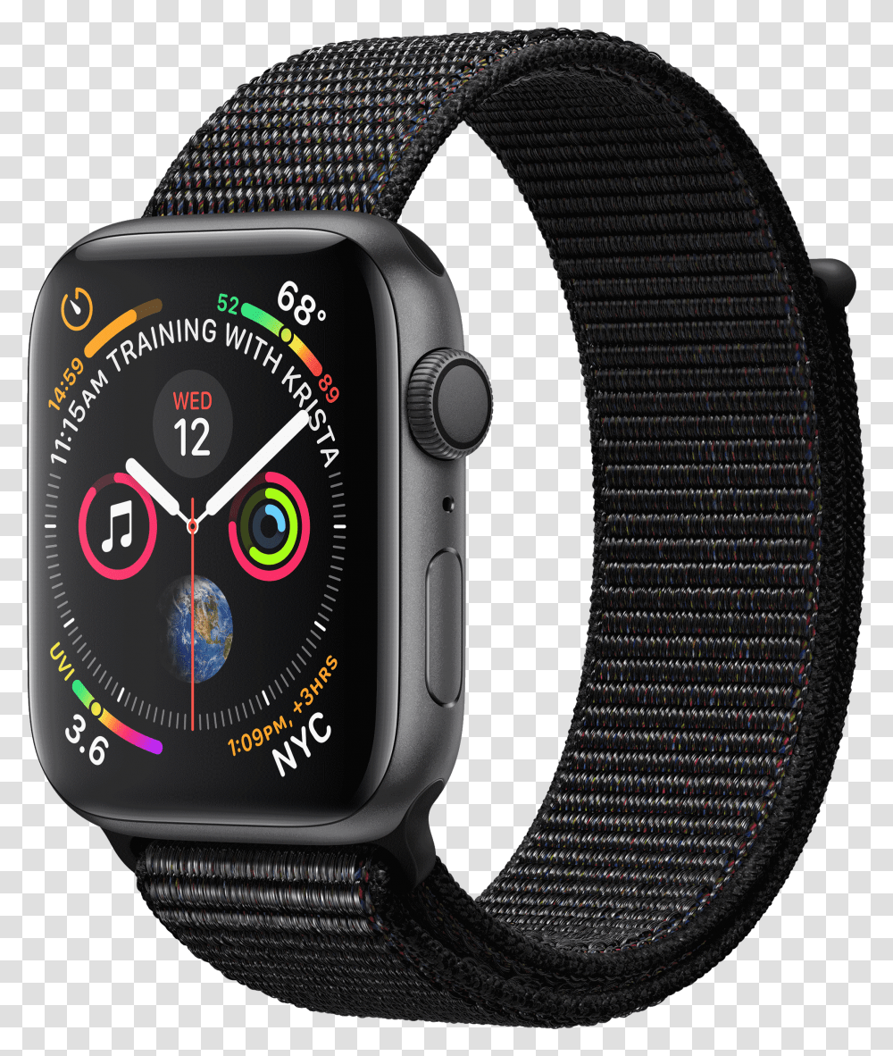 Apple Watch 4 Sport Loop, Wristwatch Transparent Png