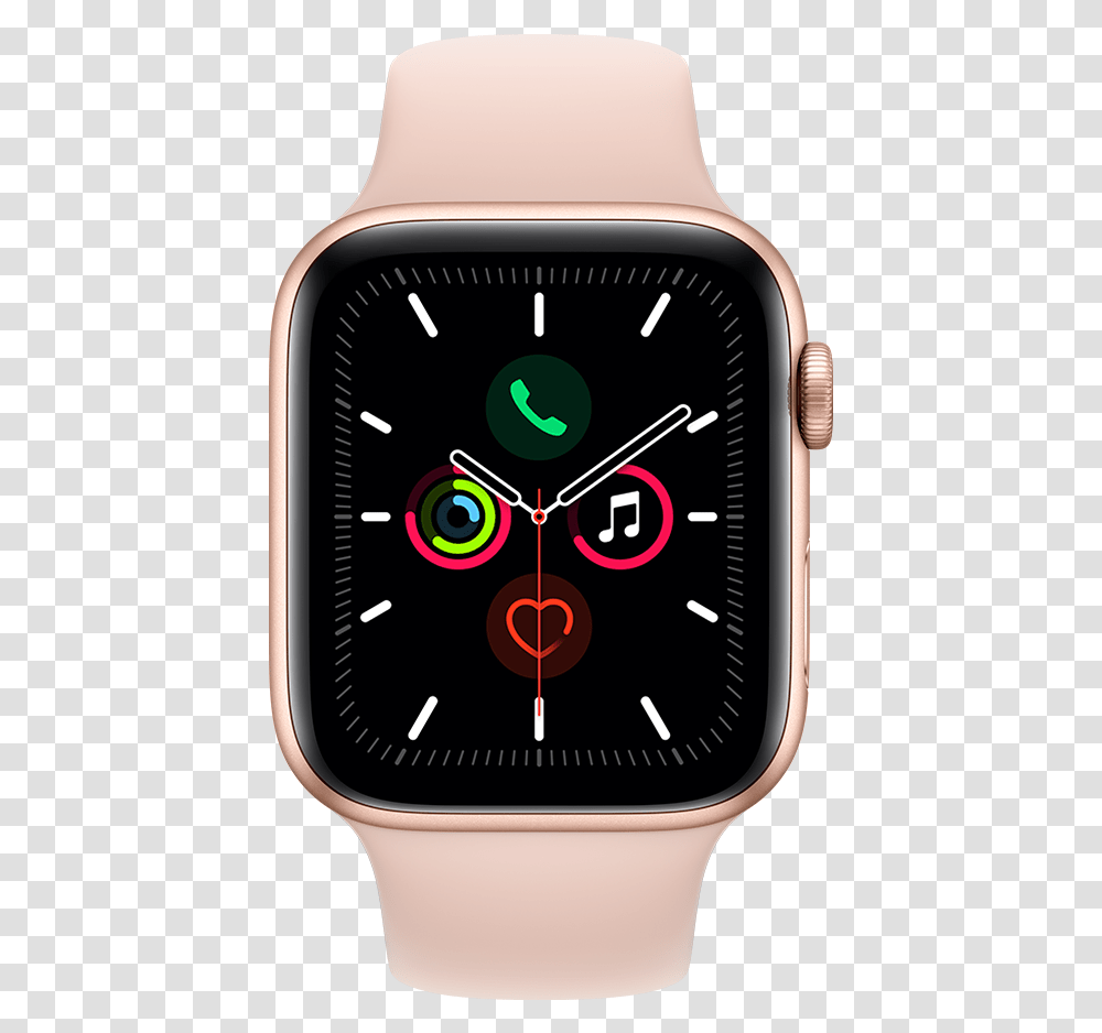Apple Watch Apple Watch Series 5 Gold, Clock, Mobile Phone, Electronics, Cell Phone Transparent Png