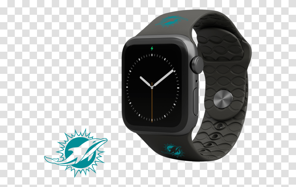 Apple Watch Band Nfl Miami Dolphins Apple Watch Bands New Orleans Saints, Wristwatch, Camera, Electronics Transparent Png