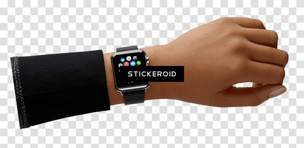 Apple Watch Hand Analog Watch, Wristwatch, Person, Human, Digital Watch Transparent Png