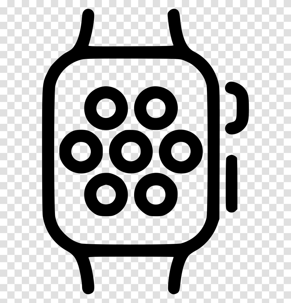 Apple Watch Icon Svg, Stencil, Texture, Number Transparent Png