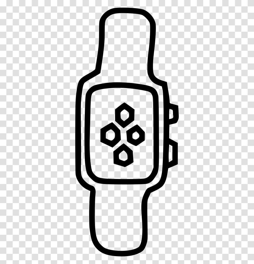 Apple Watch Iwatch Device Time Clock Icon Free Download, Stencil, Lawn Mower, Tool Transparent Png