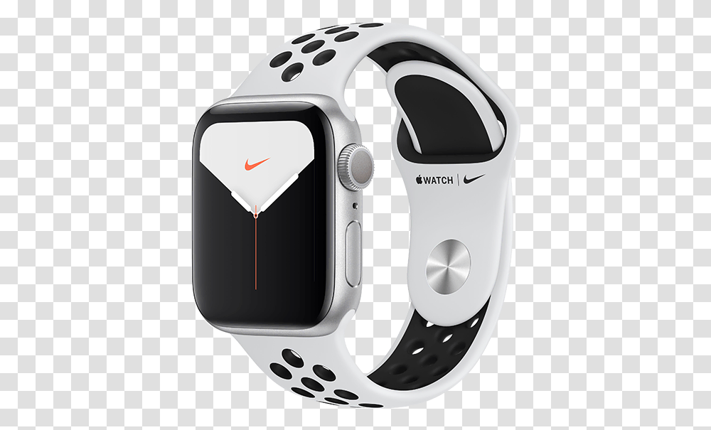 Apple Watch Series 5 Gps And Cellular With Nike Sport Band Nike Apple Watch Series 5, Wristwatch, Digital Watch, Helmet Transparent Png