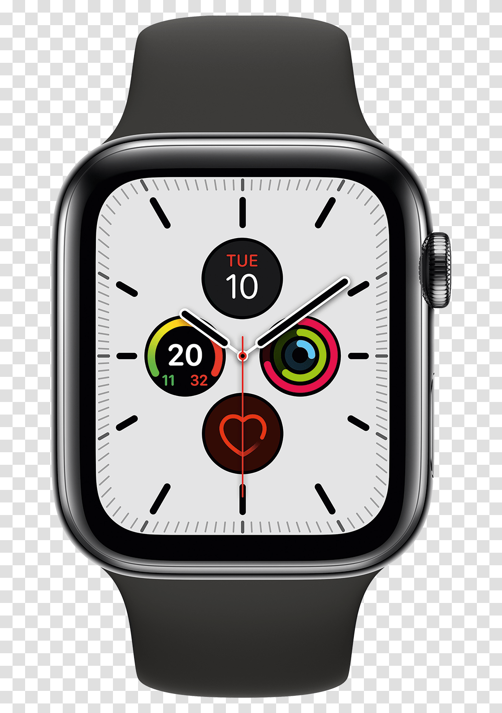 Apple Watch Series 5 Gps Cellular 44mm Space Black Apple Watch Series 5 44m, Alarm Clock, Clock Tower, Architecture, Building Transparent Png