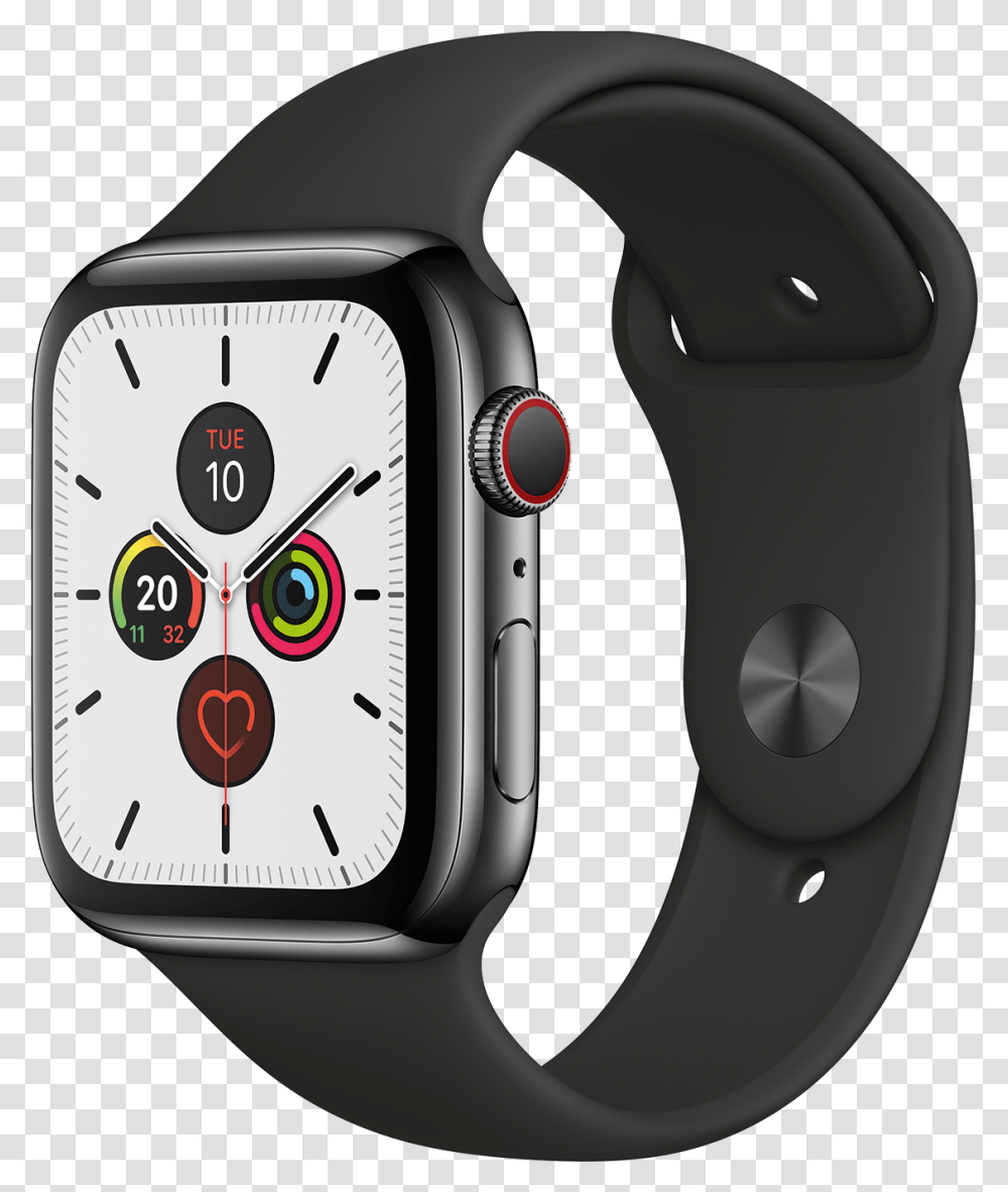 Apple Watch Series 5 Gps Cellular Apple Watch Series 5 Space Gray, Wristwatch, Clock Tower, Architecture, Building Transparent Png