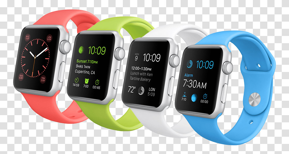Apple Watch Sport 4 Image Lime Green Apple Watch, Wristwatch, Digital Watch Transparent Png