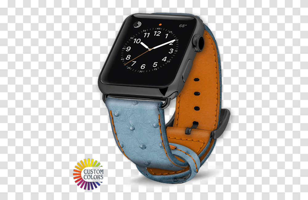 Apple Watch Strap Ostrich Leather Apple Watch Jeans Armband, Wristwatch Transparent Png