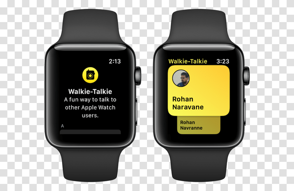 Apple Watch Walkie Talkie App Watchos Walkie Talkie App Iwatch, Wristwatch, Digital Watch, Person Transparent Png