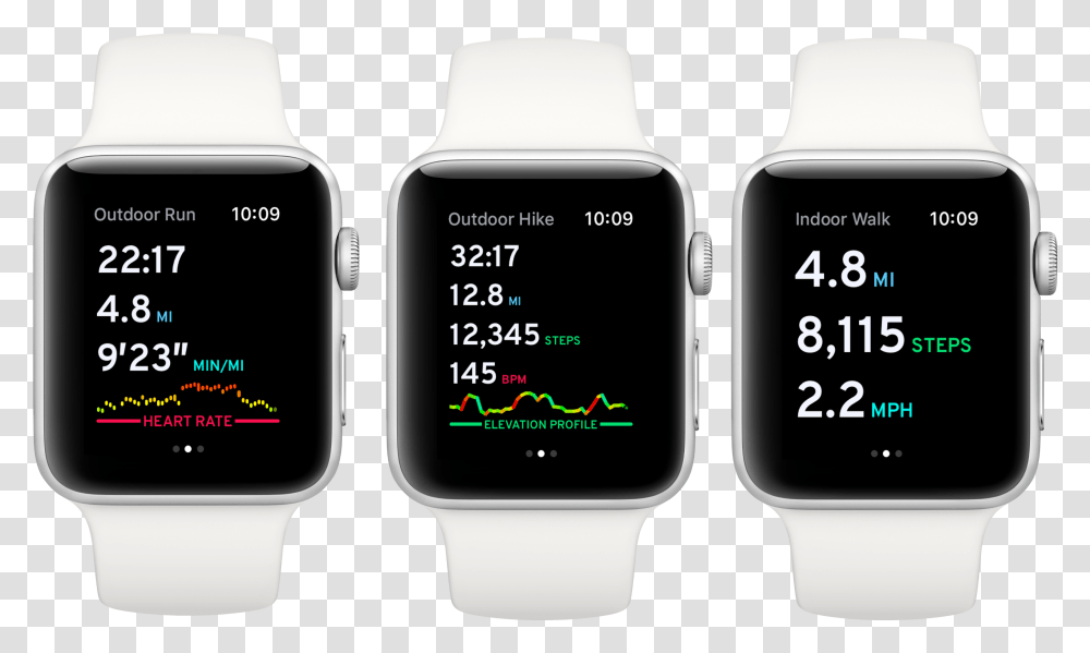 Apple Watch Walking Steps, Wristwatch, Digital Watch Transparent Png