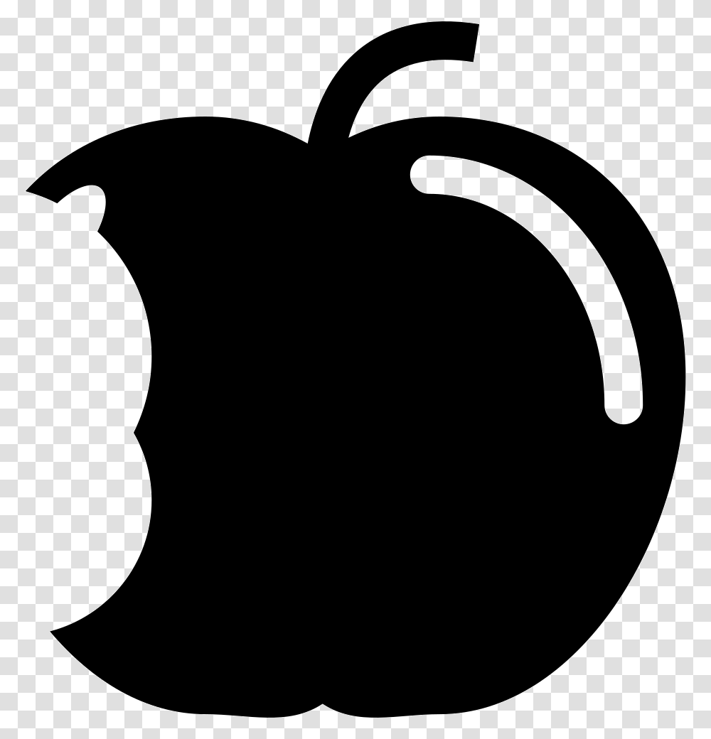 Apple With Big Bite Icon Free Download, Plant, Fruit, Food Transparent Png