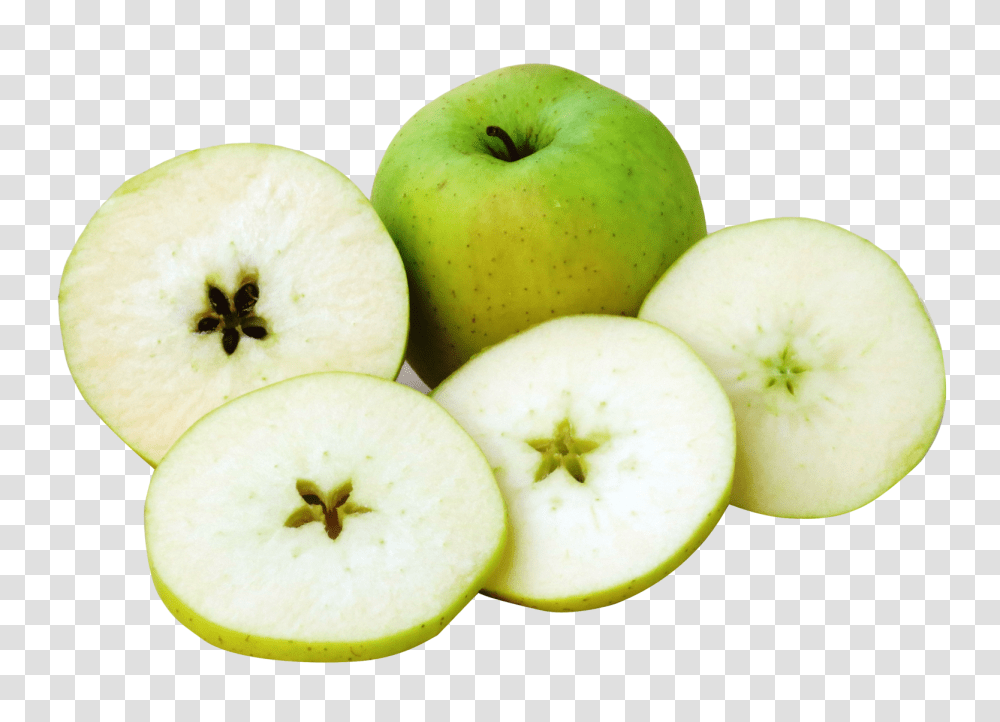 Apple With Slices Image, Fruit, Plant, Food, Insect Transparent Png