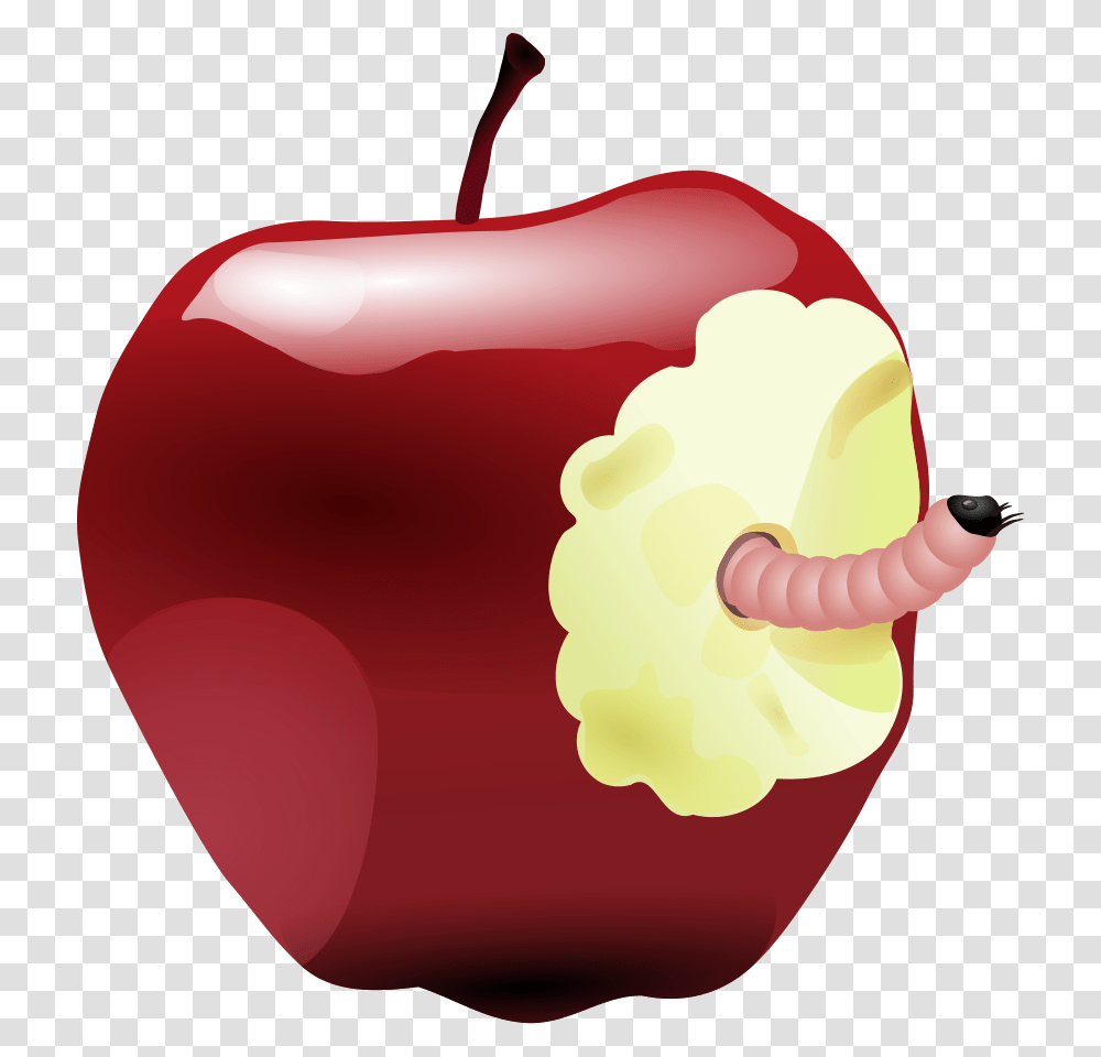 Apple Worm Clip Art, Plant, Food, Fruit, Ketchup Transparent Png