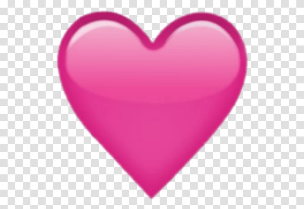 Appleemoji Apple Emoji Pink Heart Pinkheart Pinkheartemoji Plain Pink Heart Emoji, Balloon, Cushion Transparent Png