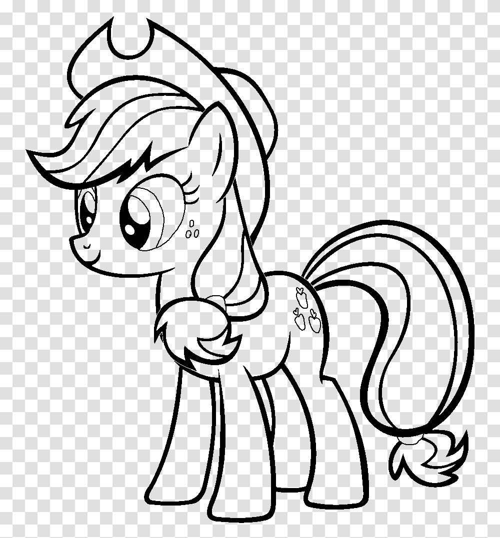 Applejack Coloring Pages 0 Apple Jack My Little Pony Coloring Page, Gray, World Of Warcraft Transparent Png