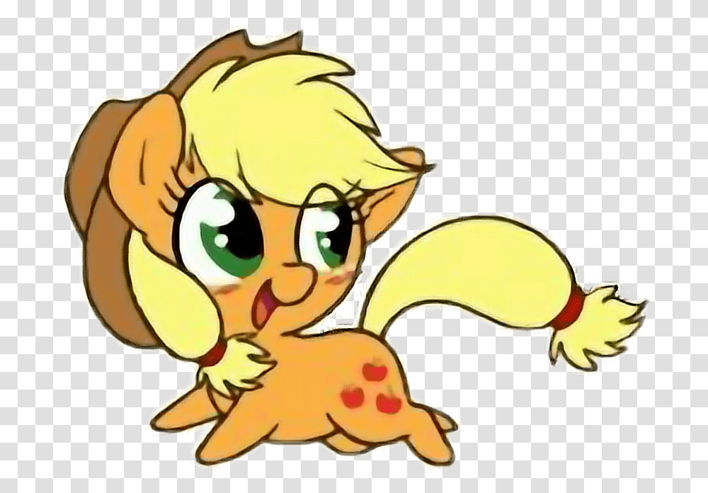 Applejack Pony Chibi Kawaii Mlp Mylittlepony De My Little Pony Kawaii, Angry Birds, Person Transparent Png