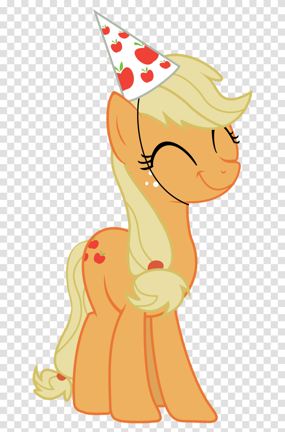 Applejack Pony From My Little Free My Little Pony Apple Jack Party, Neck, Hat, Clothing, Apparel Transparent Png