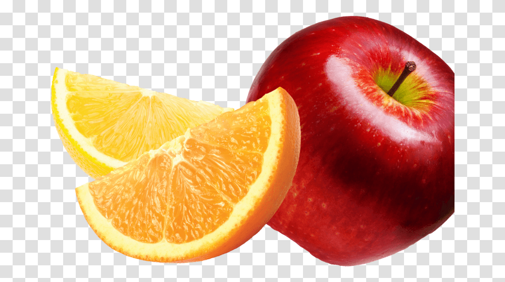 Apples And Oranges & Free Orangespng Fruit Apple And Orange, Plant, Food, Citrus Fruit, Lemon Transparent Png