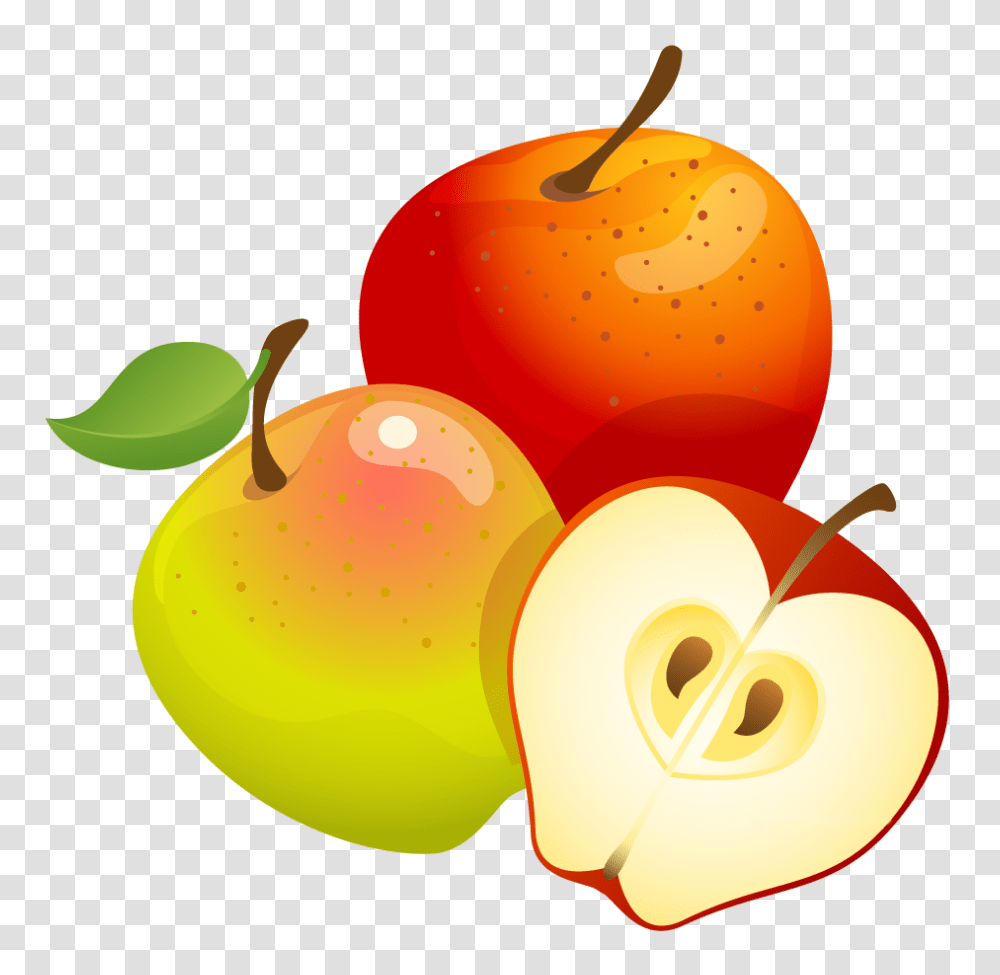 Apples And Vectors For Free Download Dlpngcom Rosh Hashanah Clipart, Plant, Fruit, Food, Produce Transparent Png