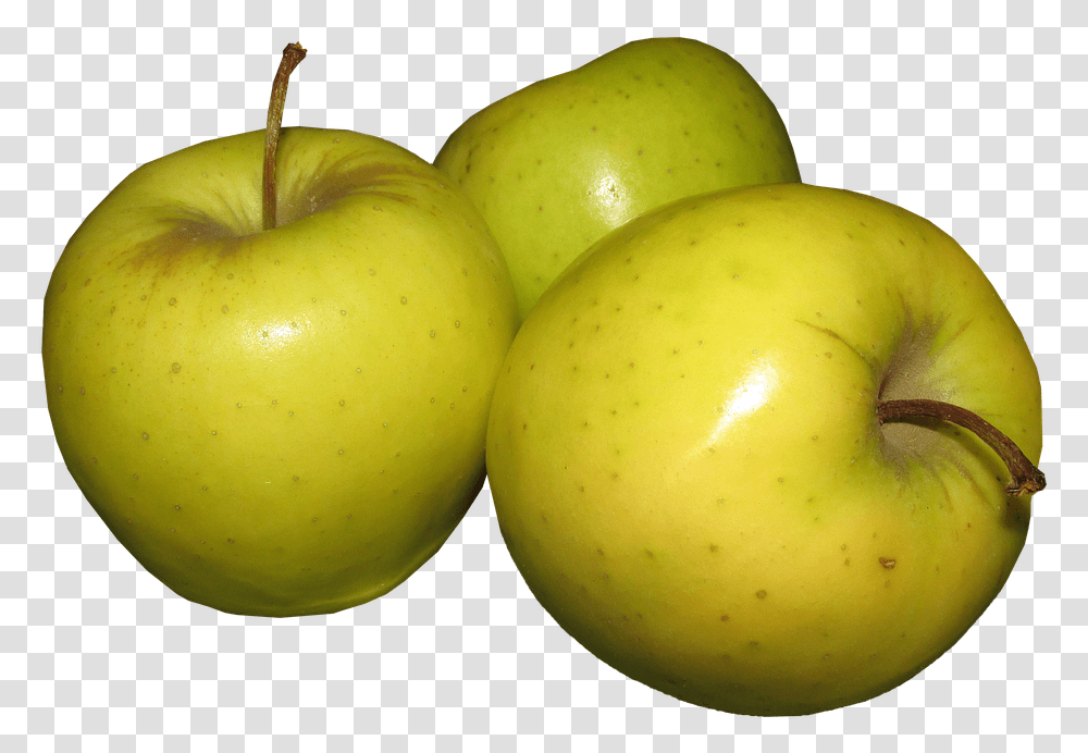 Apples Fruit Golden Delicious Healthy Apple, Plant, Food Transparent Png