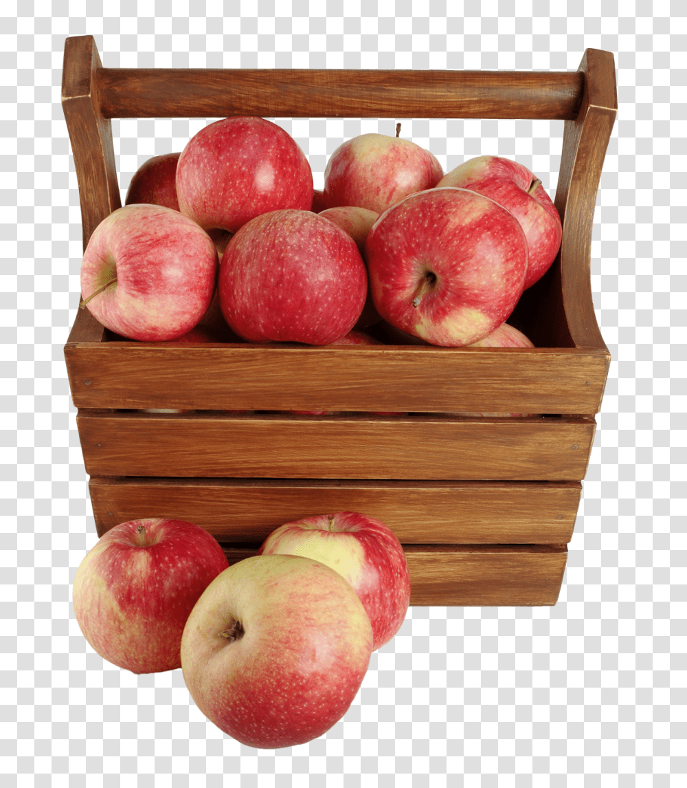 Apples In A Basket Image, Fruit, Plant, Food, Box Transparent Png