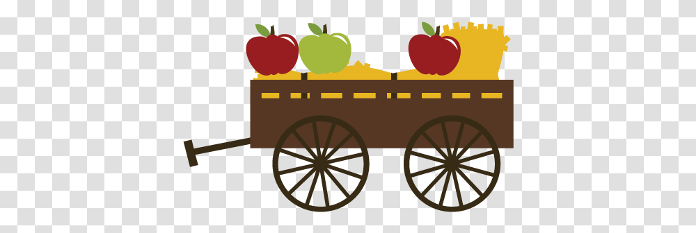 Apples In Wagon Svg File For Scrapbooking Apple Picking Fall Apple Picking Clip Art, Transportation, Vehicle, Wheel, Machine Transparent Png
