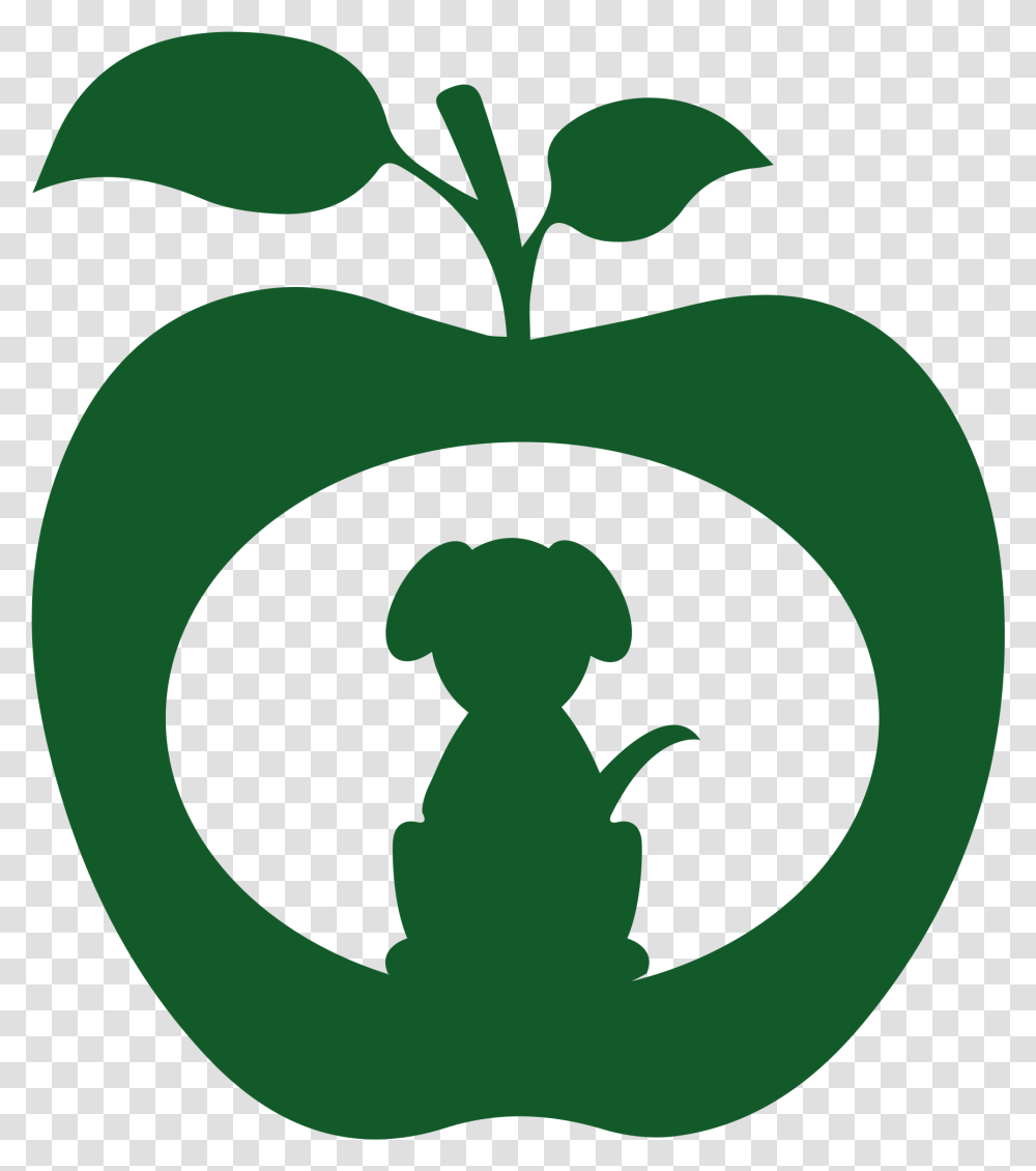 Appletree Five Star Pet Accommodation Dog And Apple Bois De Boulogne, Green, Symbol, Recycling Symbol, Plant Transparent Png