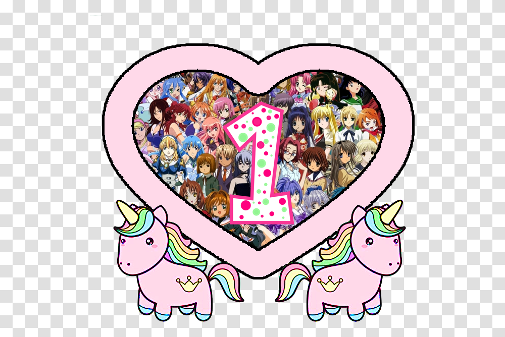 Applicable Pun Rainbow Hair Cute Unicorn With Crown Law Of Ueki All Characters, Poster, Person, Heart Transparent Png