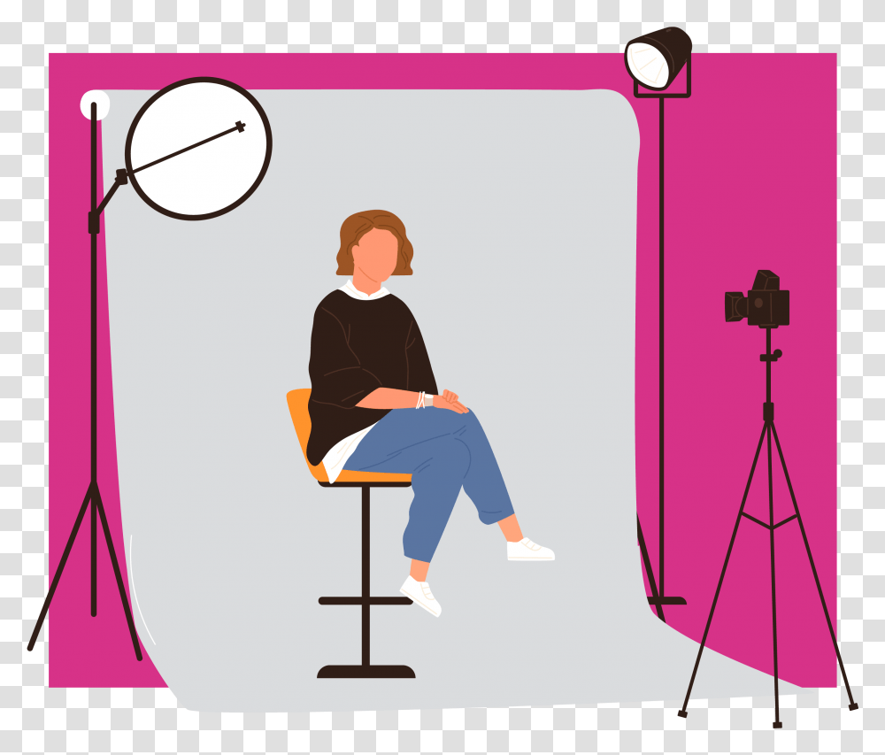 Apply To Speak Tripod, Sitting, Person, Human, Photography Transparent Png