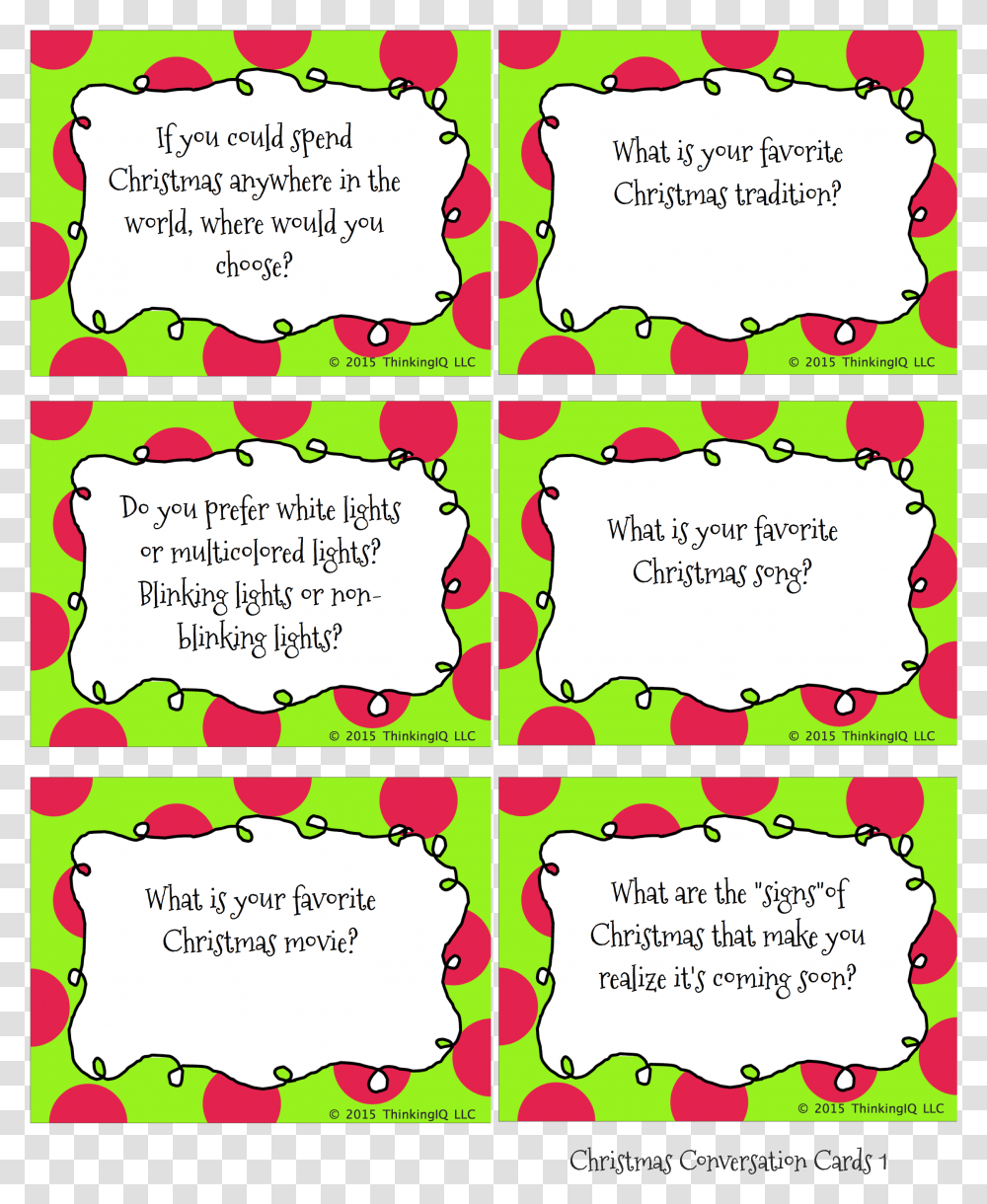 Appropriate Dinner Conversation Christmas Conversation Starters Printable, Word, Advertisement, Poster Transparent Png