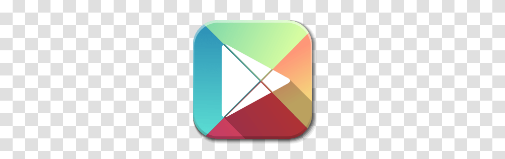 Apps Google Play Icon Flatwoken Iconset Alecive, Triangle, Envelope, Mail, Tape Transparent Png