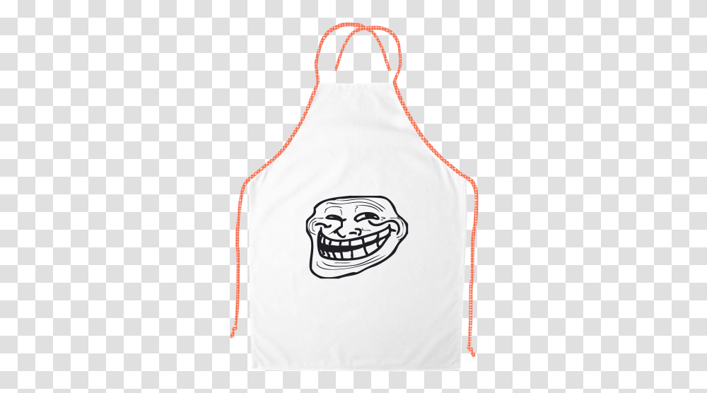 Apron With Contrasting Hem Printing Troll Face Apron, Hoodie, Sweatshirt, Sweater, Clothing Transparent Png