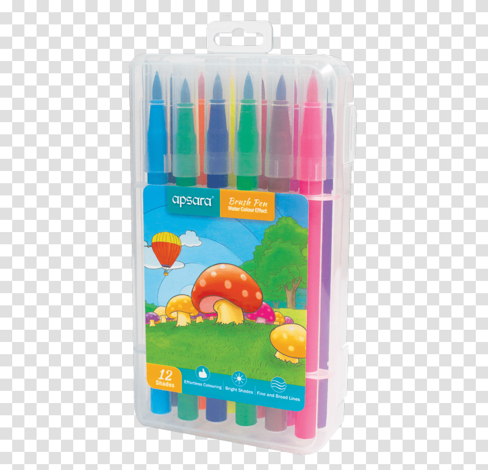 Apsara Brush Pen 12 Shades, Marker Transparent Png