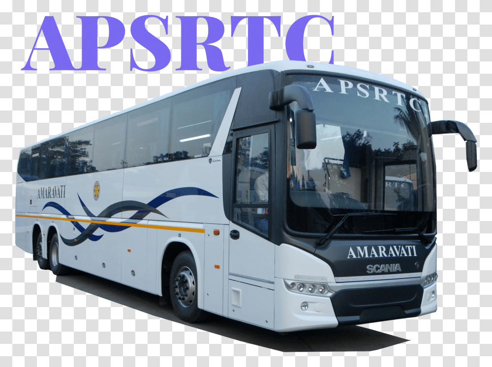 Apsrtc Live Track Apsrtc Bus, Vehicle, Transportation, Tour Bus, Person Transparent Png
