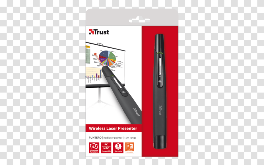 Apuntador Laser Trust Puntero Inalambrico, Tool, Brush, Electronics, Toothbrush Transparent Png