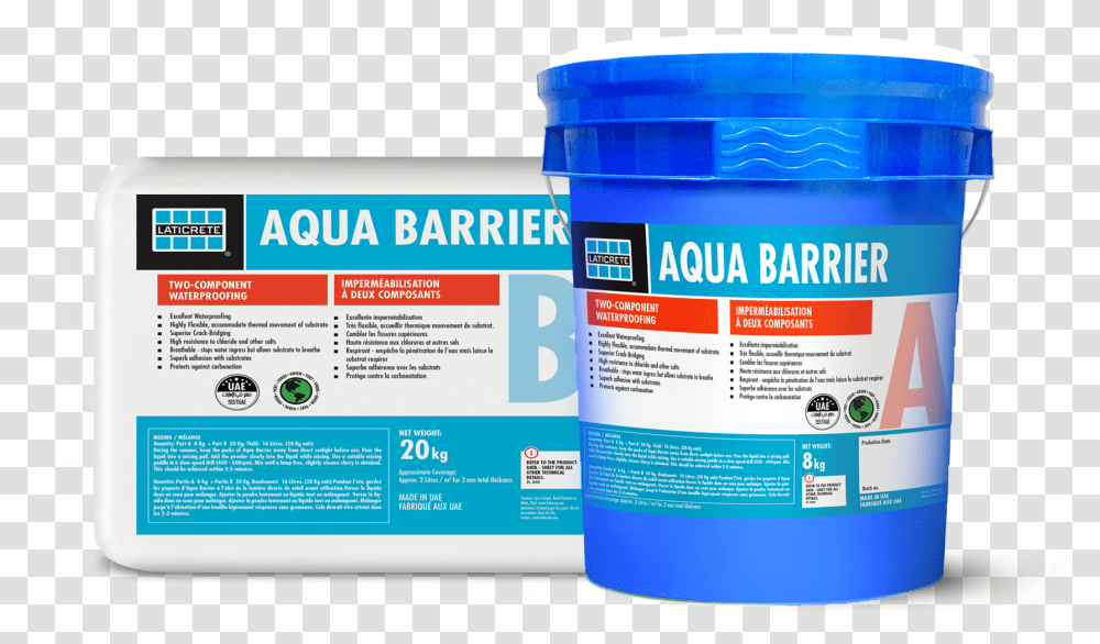 Aqua Barrier Waterproofing Household Supply, First Aid, Text, Label, Paint Container Transparent Png