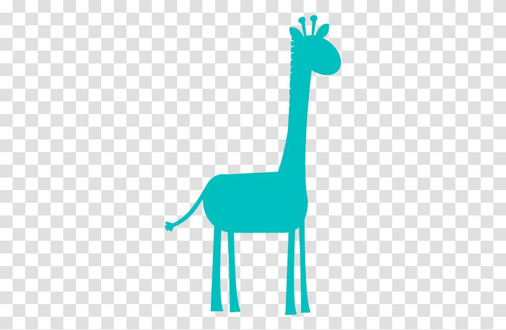 Aqua Giraffe Profile Clip Art, Animal, Mammal, Deer, Wildlife Transparent Png