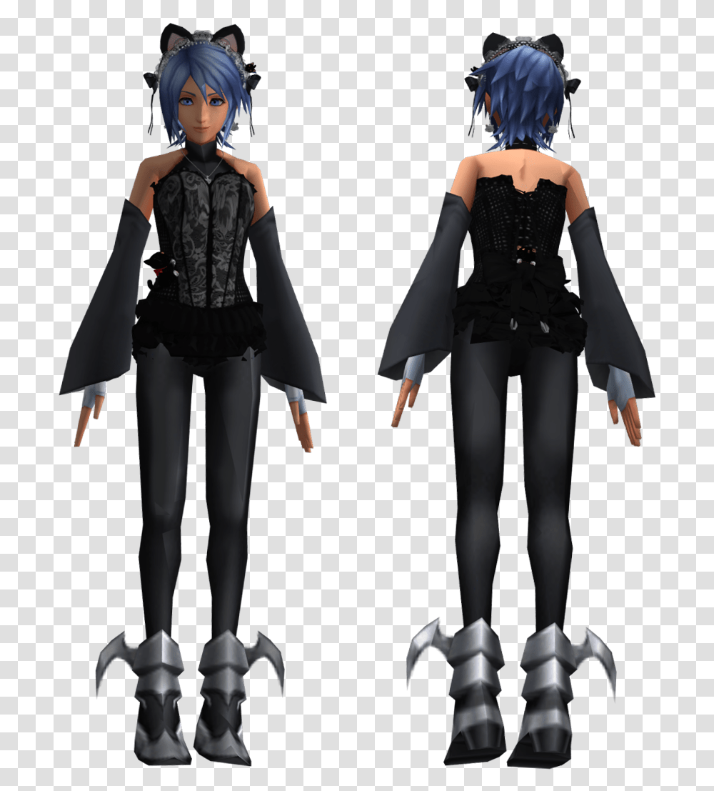 Aqua Images Aqua Halloween Outfit Jointoperation Hd Kingdom Hearts Aqua Figure, Person, Long Sleeve, Costume Transparent Png