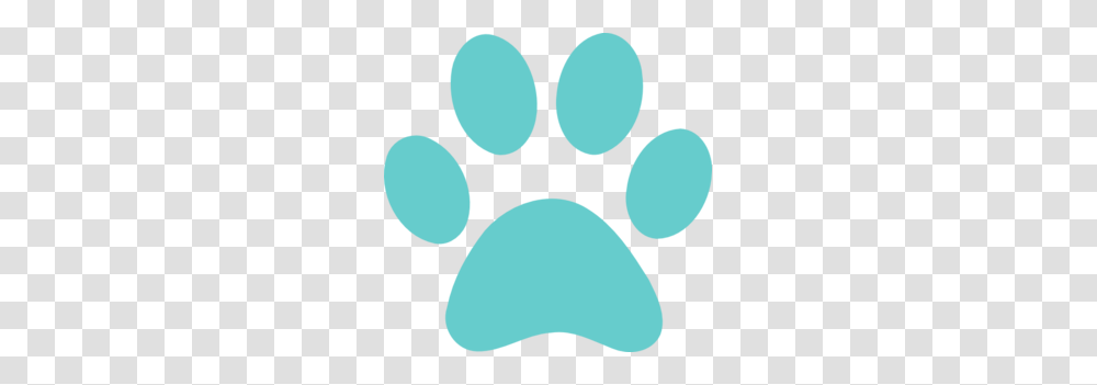 Aqua Paw Print Clip Art, Footprint, Hook Transparent Png