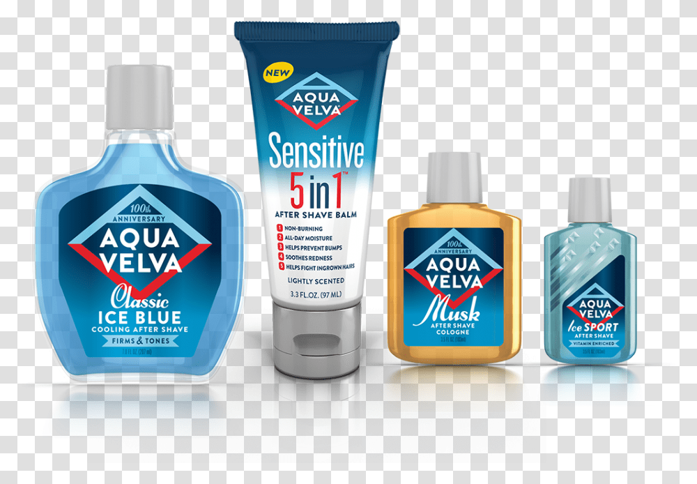 Aqua Velva Aqua Velva 5 In, Bottle, Cosmetics, Aftershave, Label Transparent Png