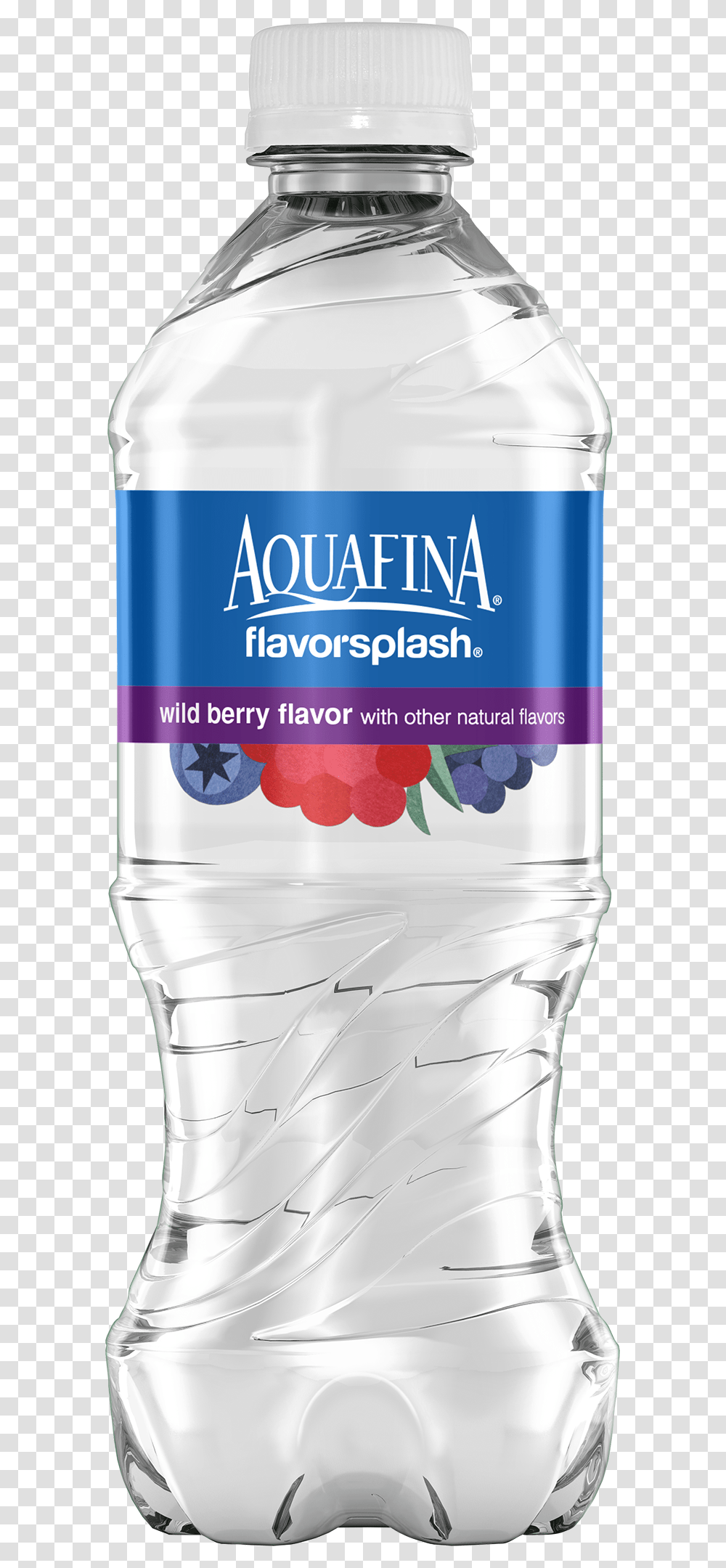 Aquafina Flavorsplash Wild Berry Aquafina Water 20 Oz, Bottle, Mineral Water, Beverage, Water Bottle Transparent Png