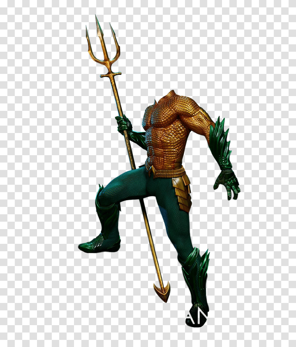 Aquaman Body, Alien, Weapon, Person, Bronze Transparent Png