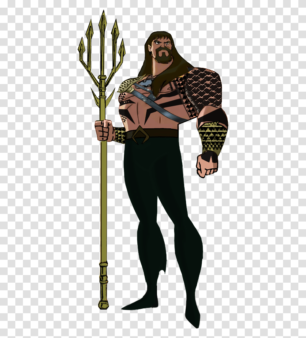 Aquaman Dawn Of Justice Jason Momoa Aquaman Cartoon, Person, Hand, Weapon Transparent Png