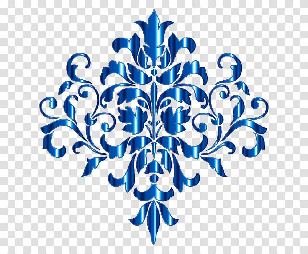 Aquamarine Damask Design No Background Medium Image Design With No Background, Floral Design, Pattern Transparent Png
