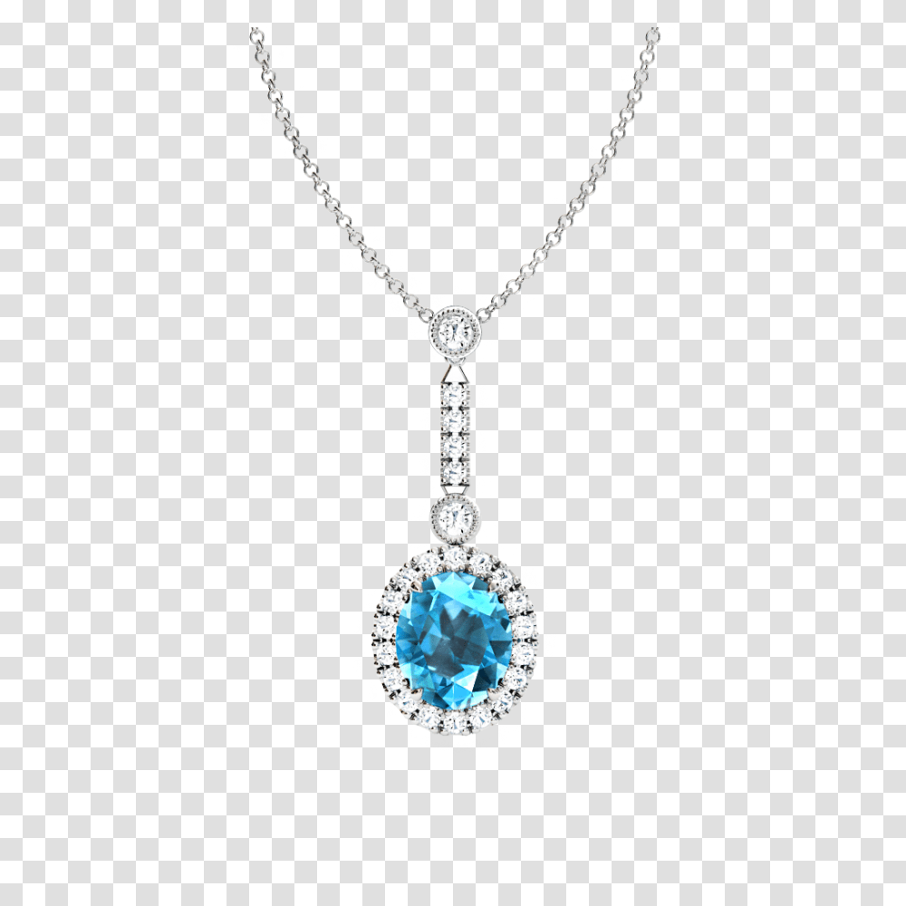 Aquamarine Oval Halo Pendant, Accessories, Accessory, Jewelry, Gemstone Transparent Png